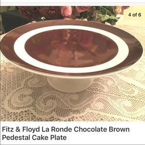 Rare Vintage Fitz & Floyd La Ronde Cake Plate